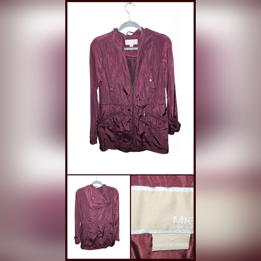 ✨️Michael Kors Maroon/Burgundy Long Coat Small✨️